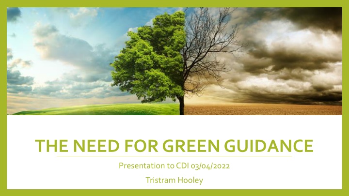 the need for green guidance