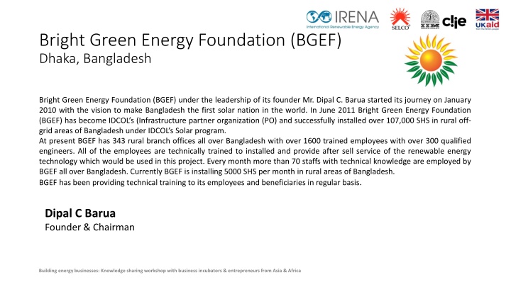 bright green energy foundation bgef dhaka