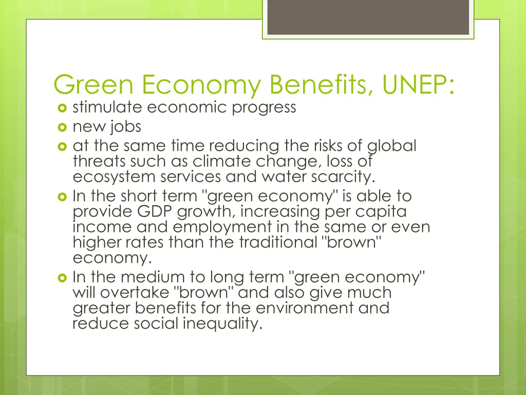 green economy benefits unep stimulate economic