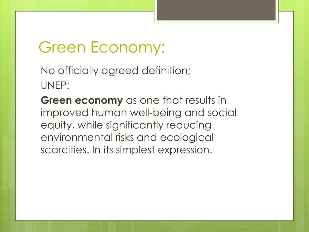 green economy