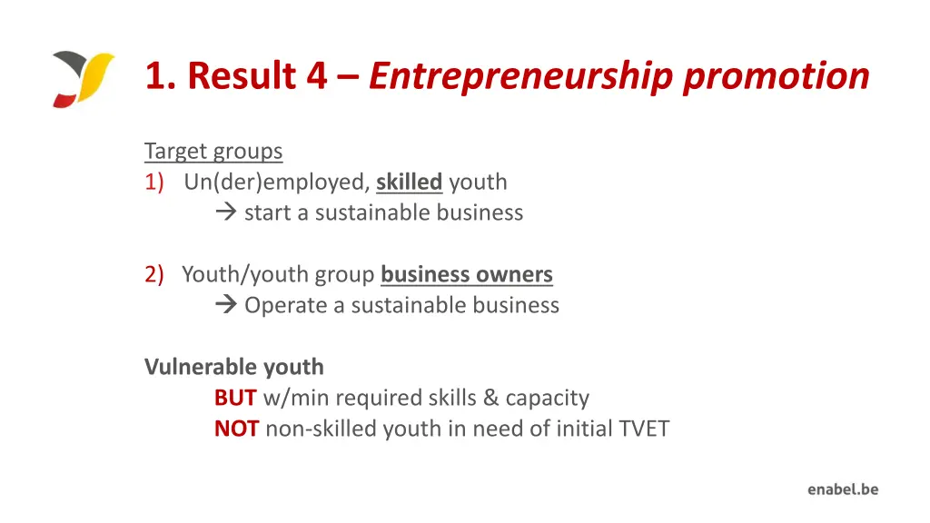 1 result 4 entrepreneurship promotion 1