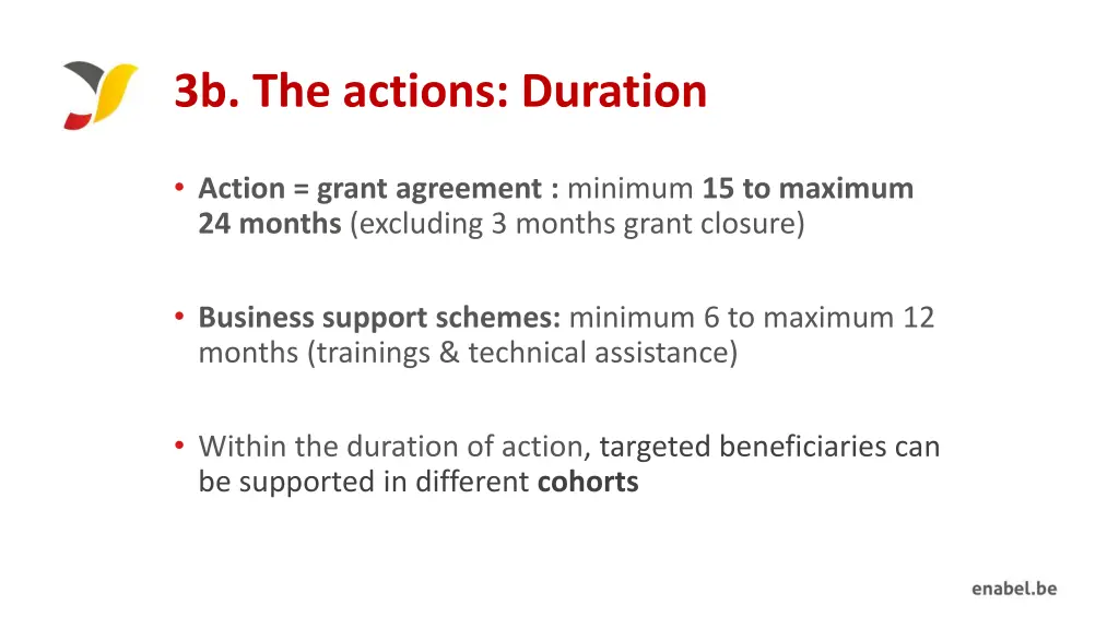 3b the actions duration