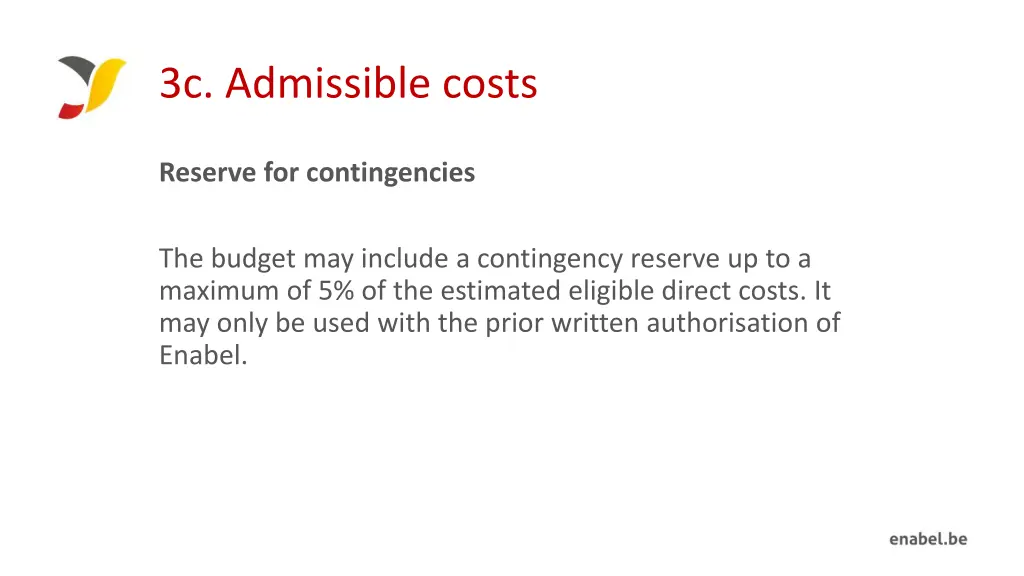 3c admissible costs 2