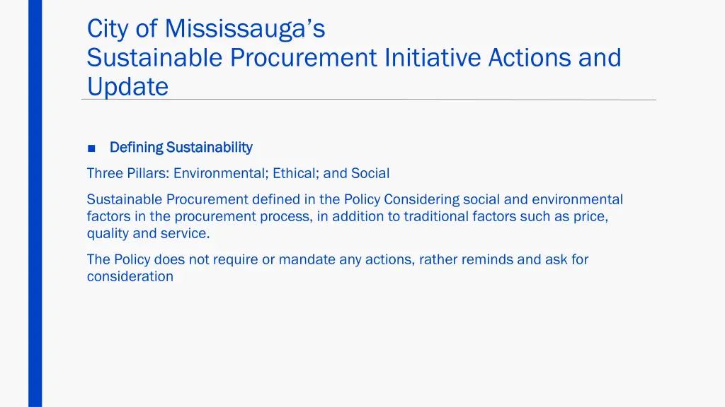 city of mississauga s sustainable procurement 1