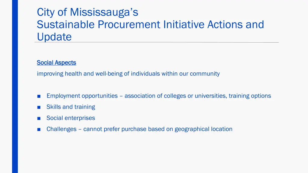 city of mississauga s sustainable procurement 4