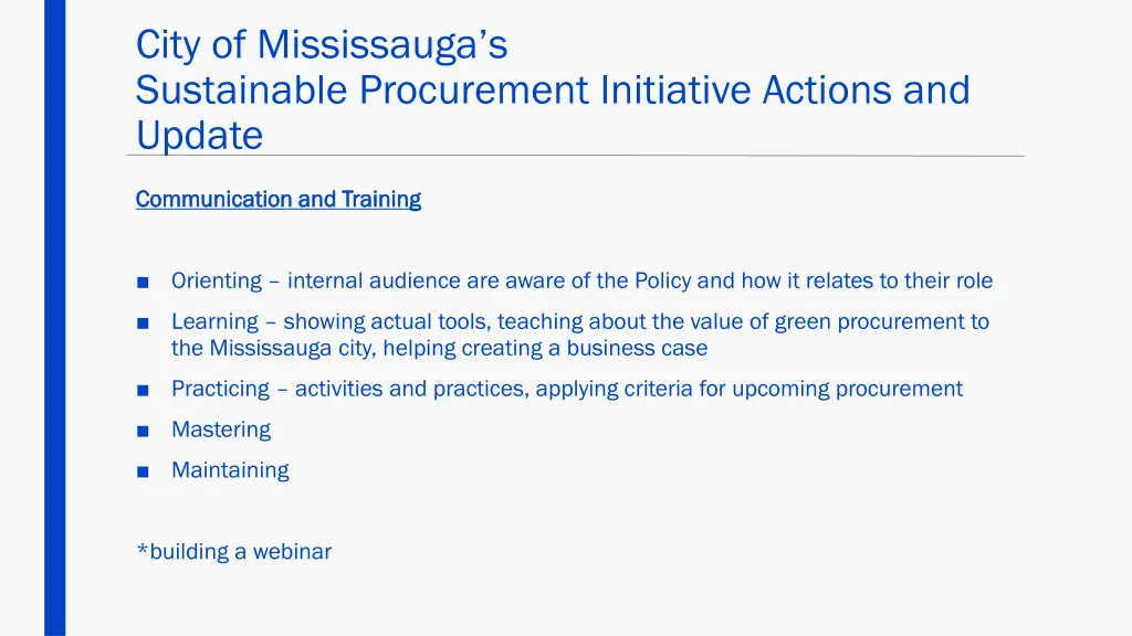 city of mississauga s sustainable procurement 7