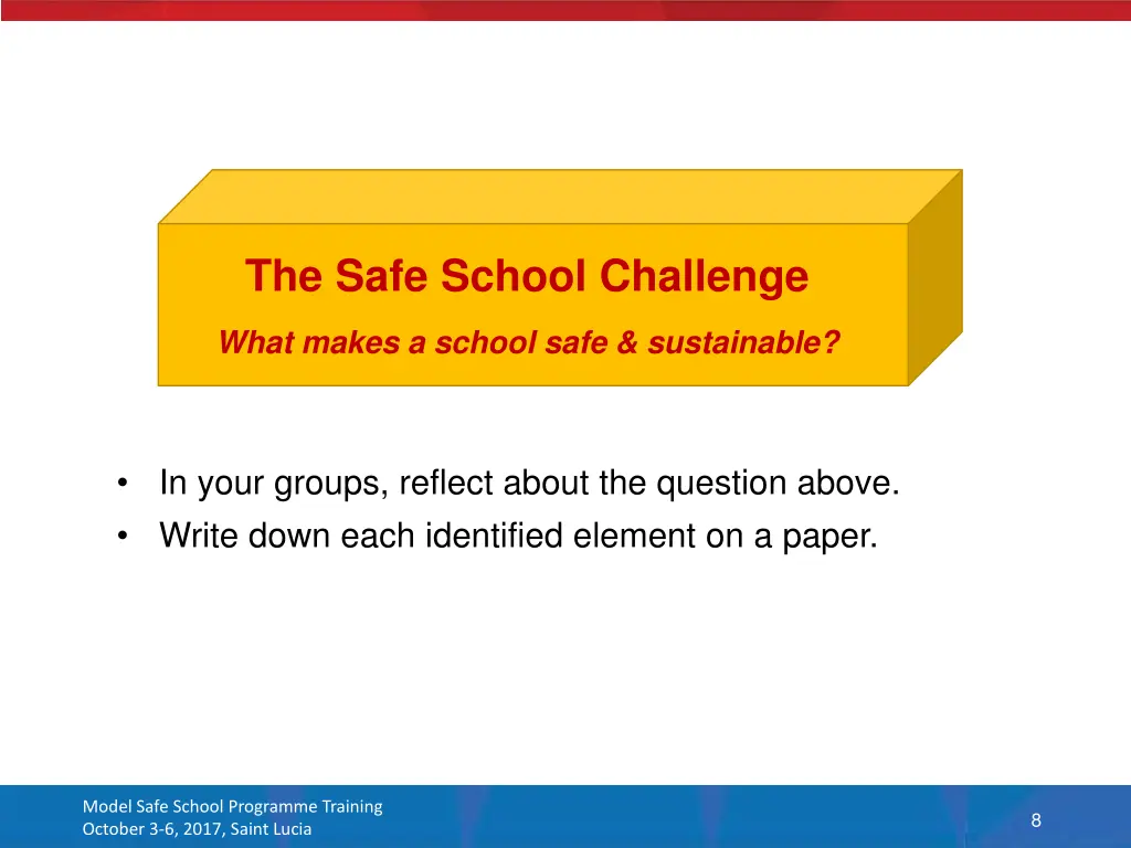 the safe school challenge