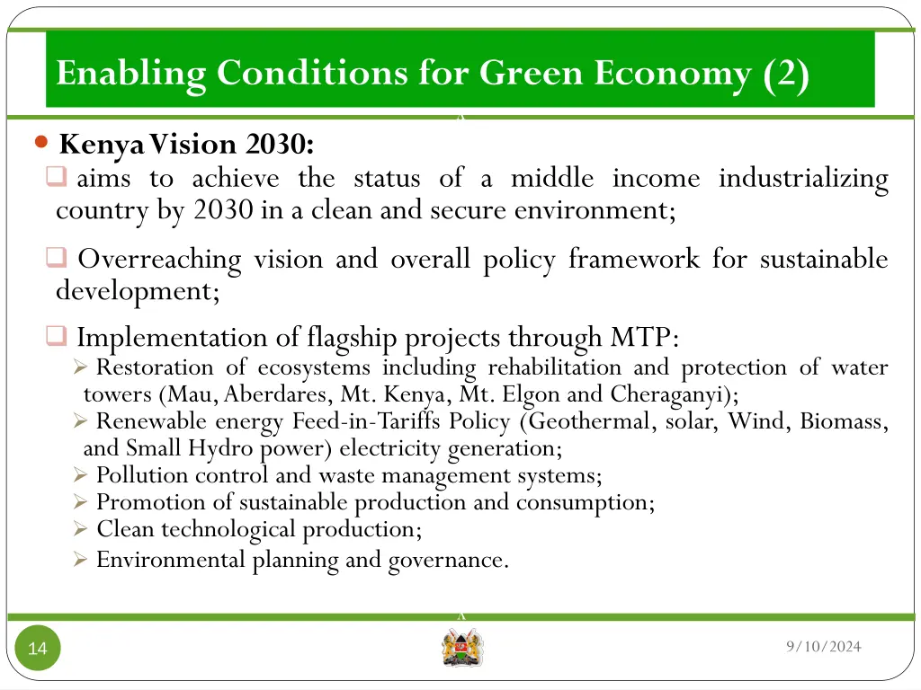 enabling conditions for green economy 2