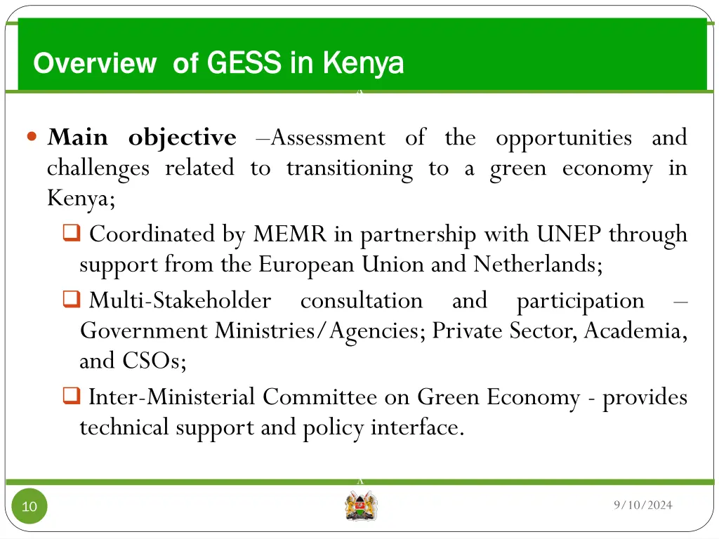 overview of gess in kenya gess in kenya