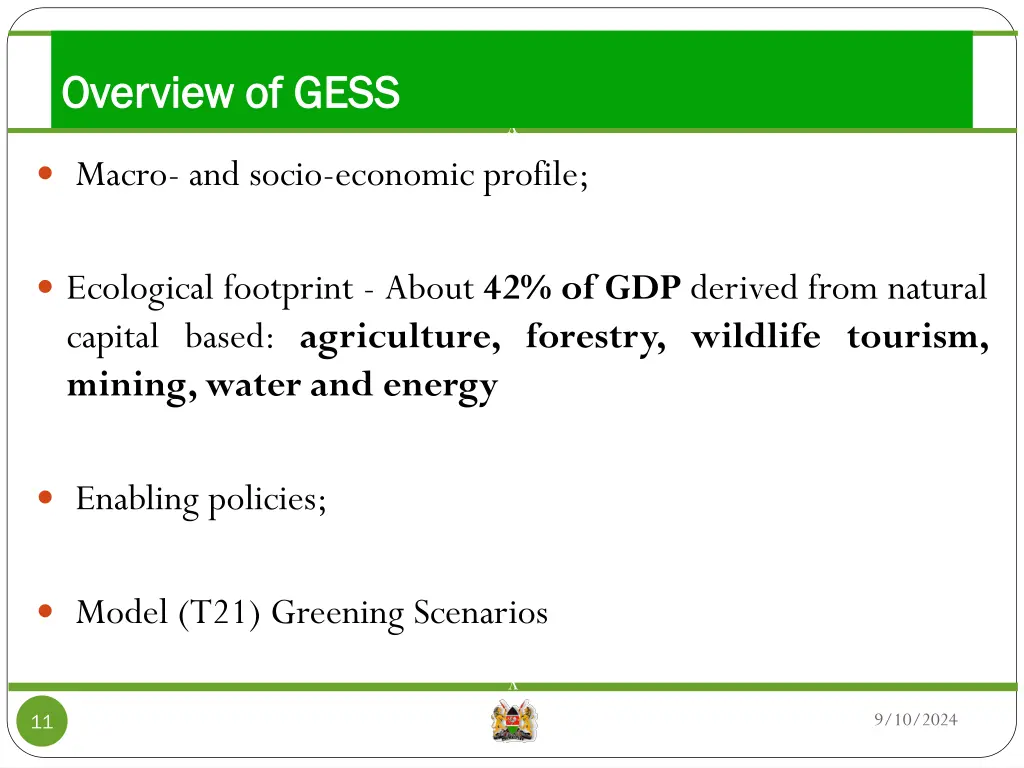 overview of gess overview of gess