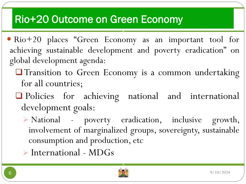 rio 20 outcome on green economy rio 20 outcome