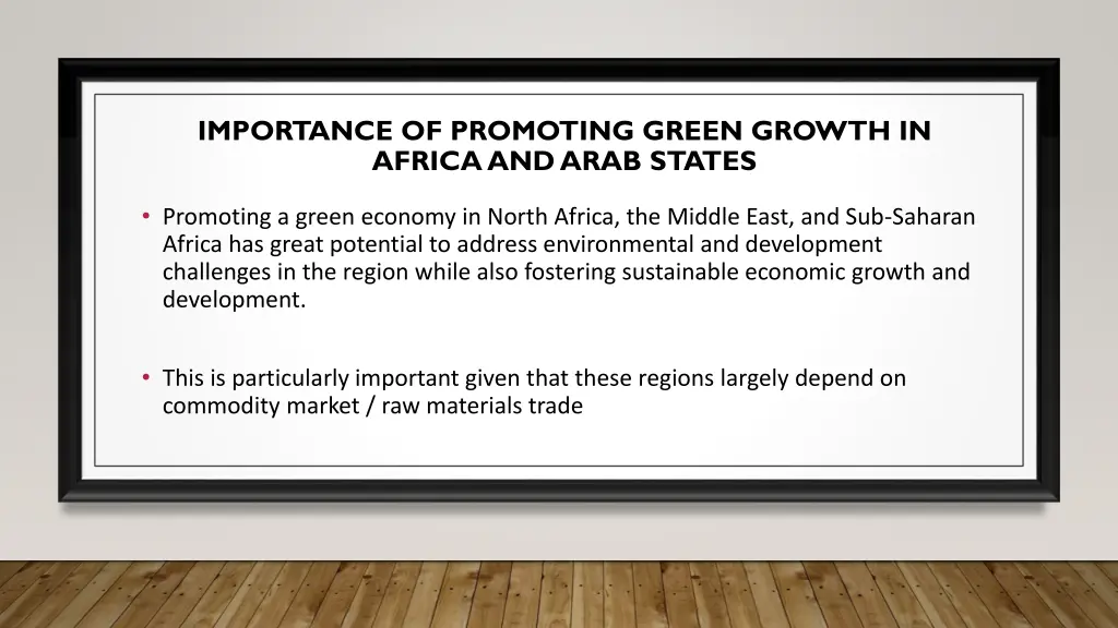 importance of promoting green growth in africa