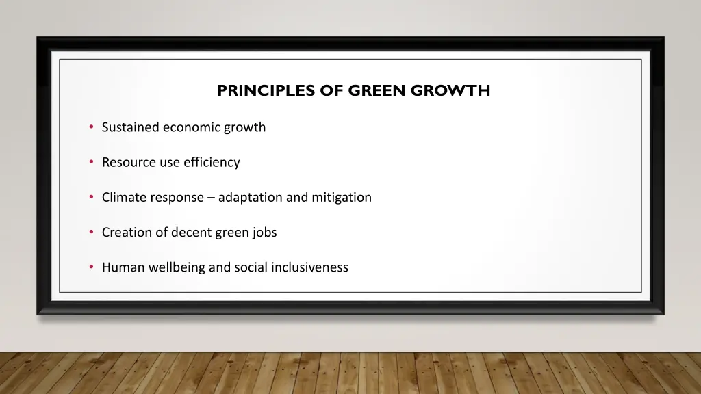 principles of green growth