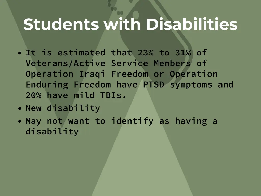 students with disabilities