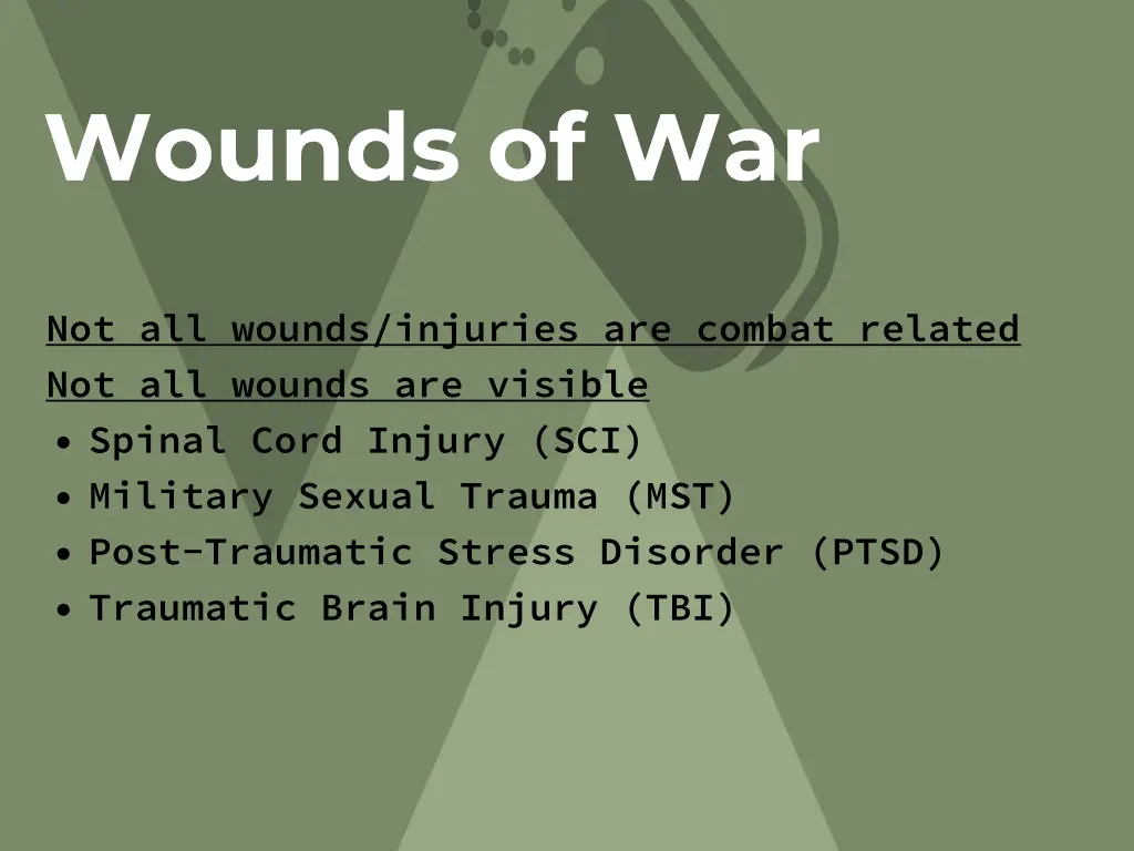 wounds of war