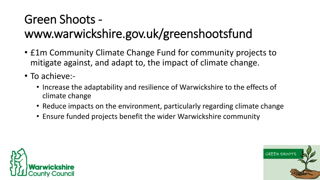 green shoots green shoots www warwickshire