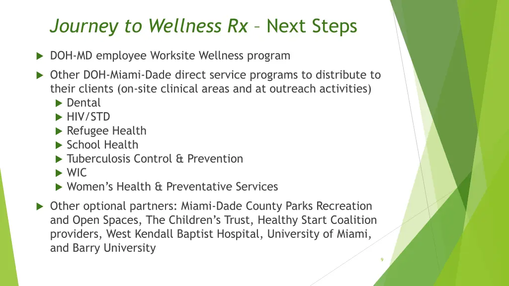 journey to wellness rx next steps