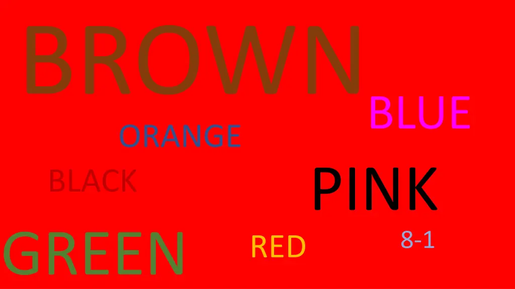 brown orange black