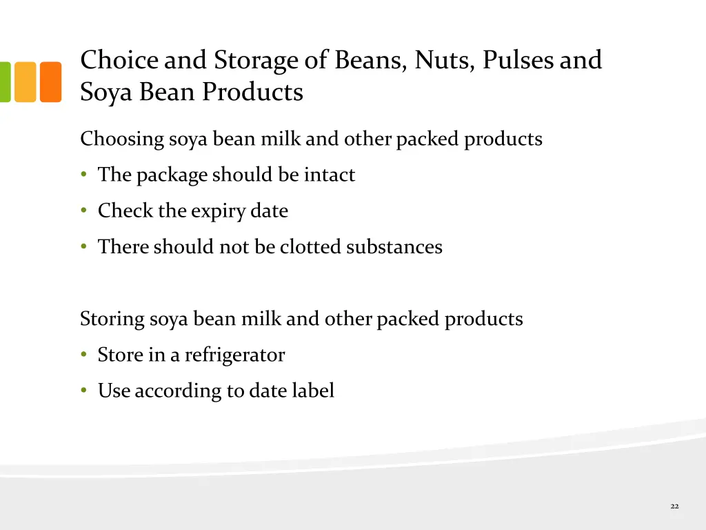 choice and storage of beans nuts pulses and soya 2