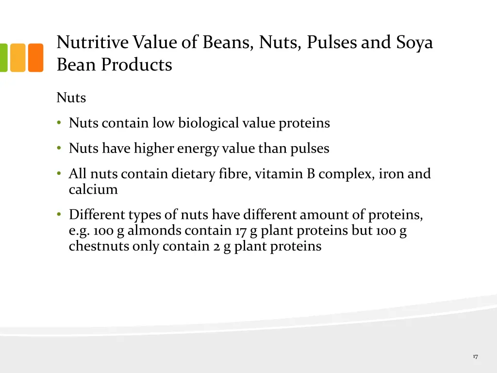 nutritive value of beans nuts pulses and soya 2