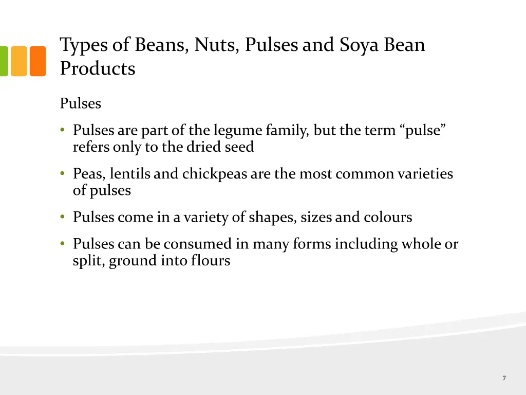 types of beans nuts pulses and soya bean products 4