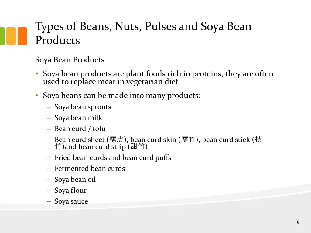 types of beans nuts pulses and soya bean products 5