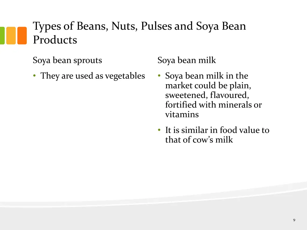 types of beans nuts pulses and soya bean products 6