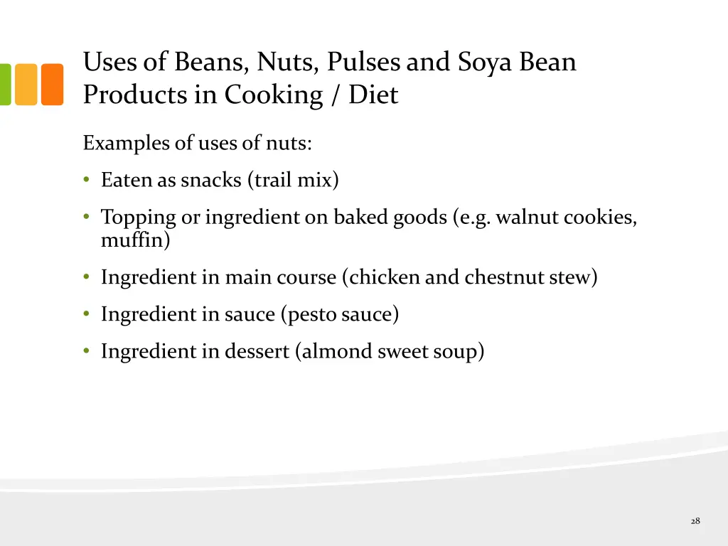 uses of beans nuts pulses and soya bean products 2