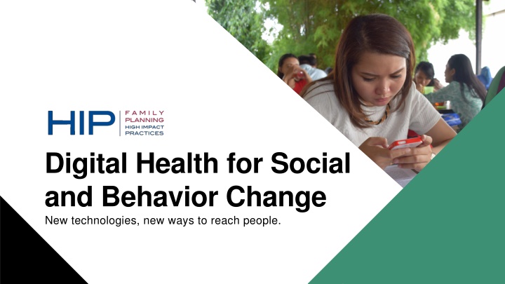 digital health for social and behavior change