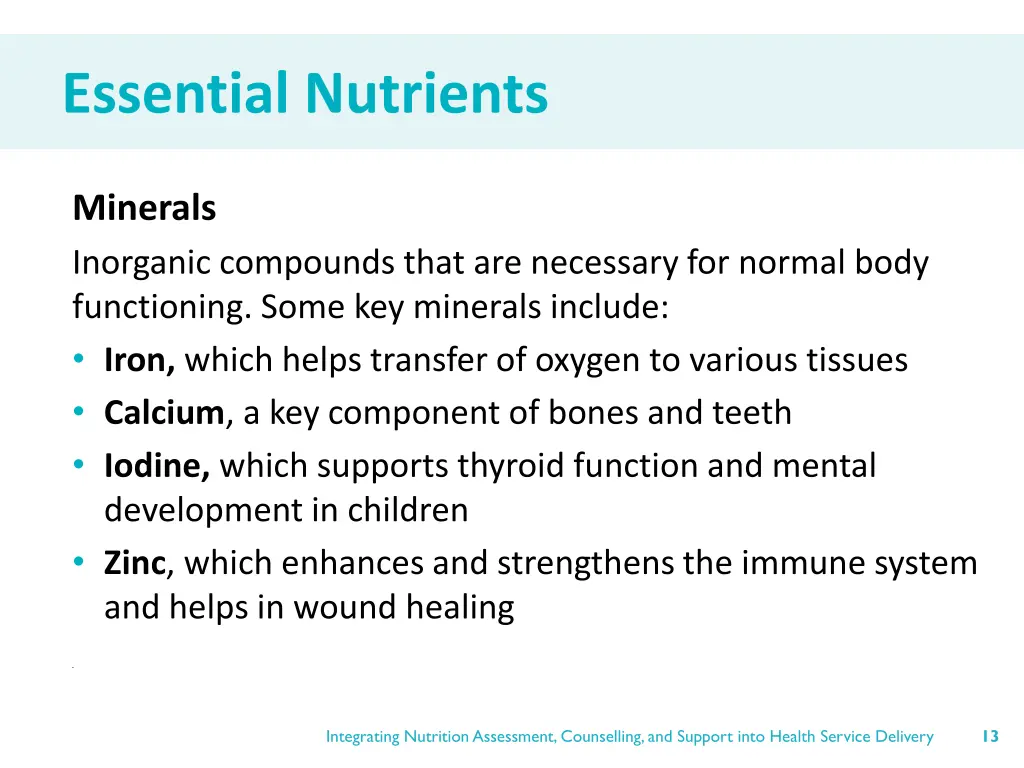 essential nutrients 5