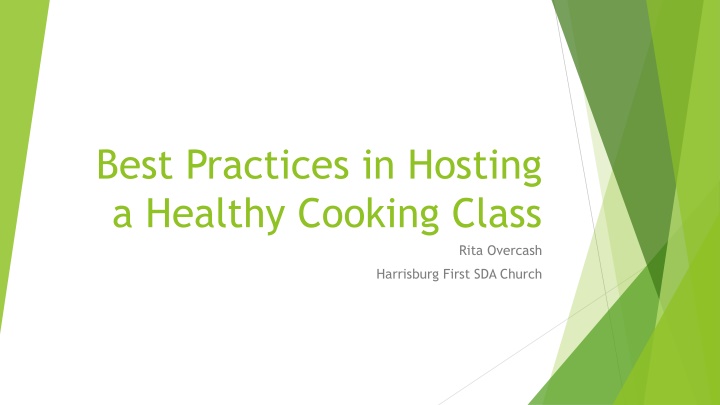 best practices in hosting a healthy cooking class