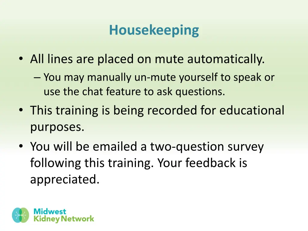 housekeeping