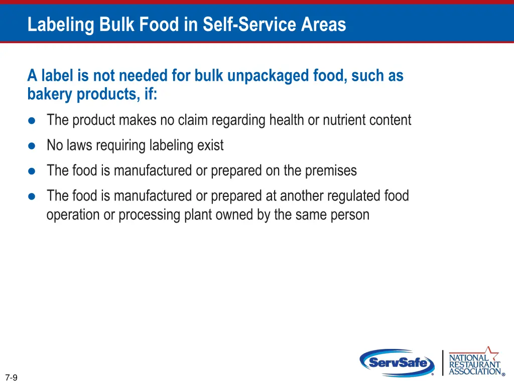 labeling bulk food in self service areas 1