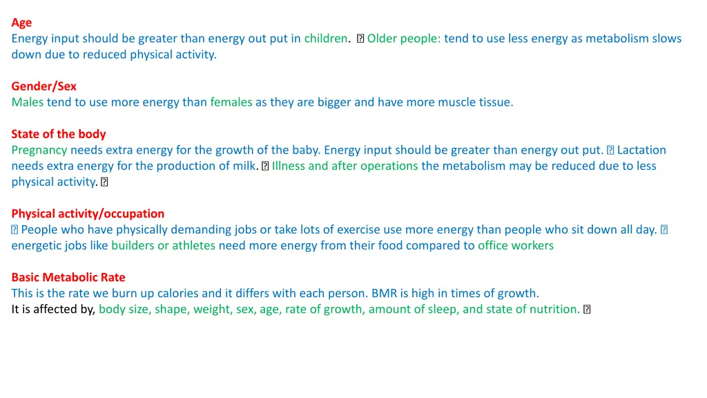 age energy input should be greater than energy