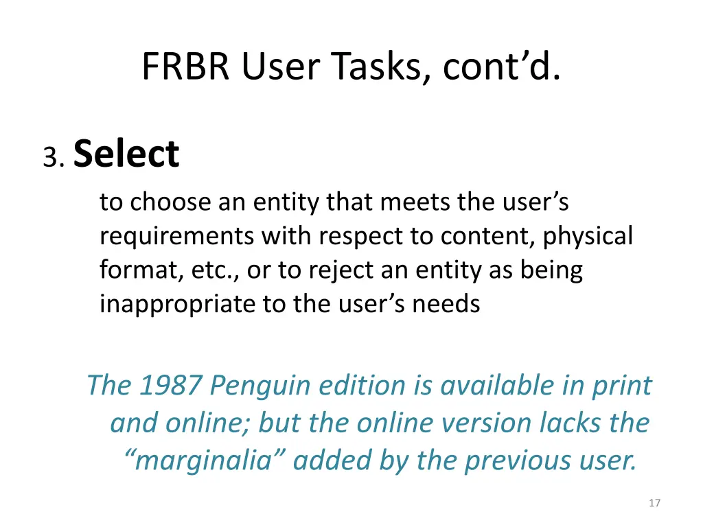 frbr user tasks cont d 1