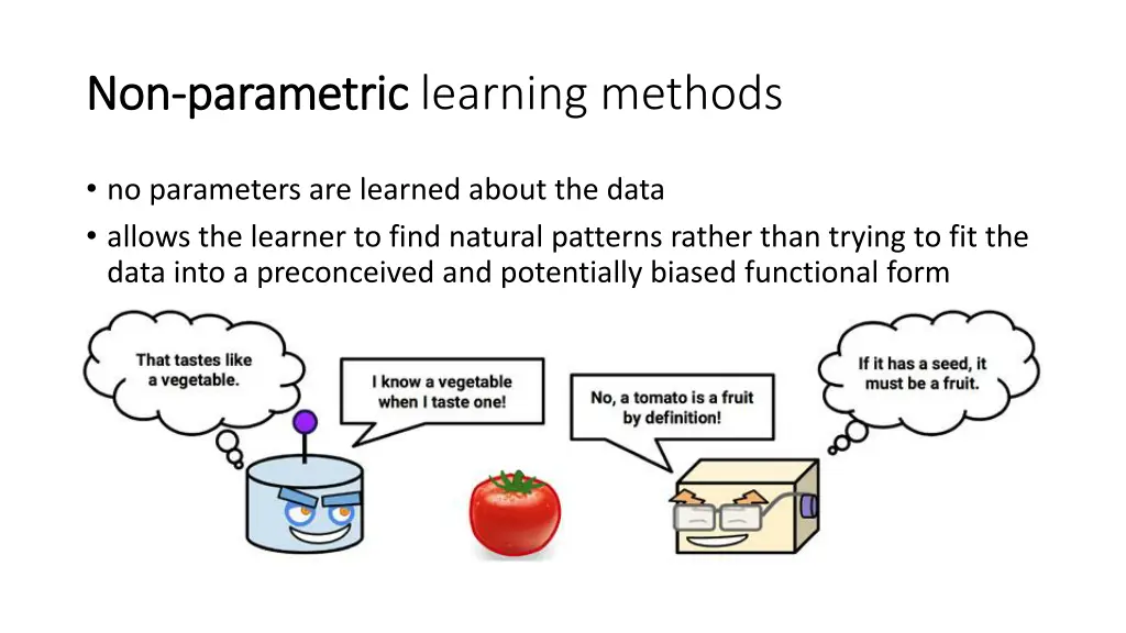 non non parametric parametric learning methods