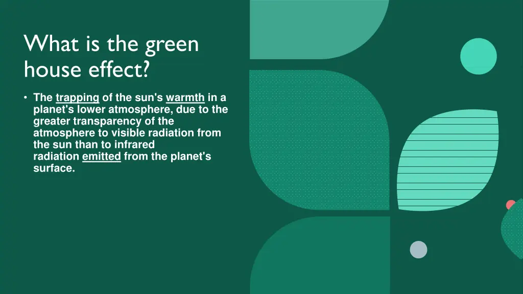 what is the green house effect