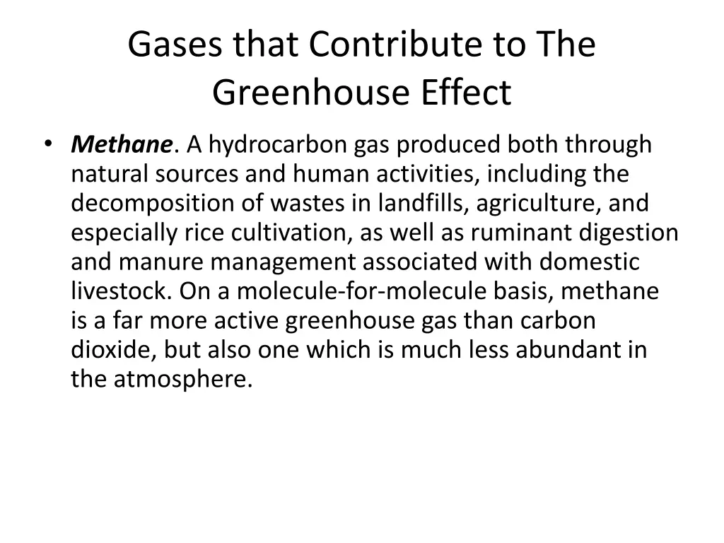 gases that contribute to the greenhouse effect 1