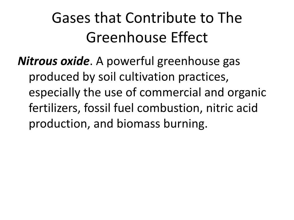 gases that contribute to the greenhouse effect 2