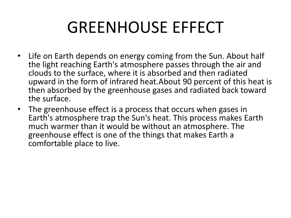 greenhouse effect