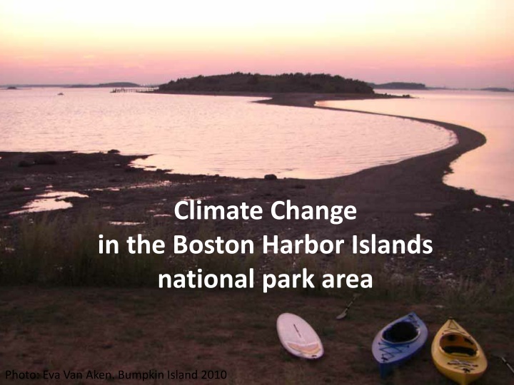 climate change in the boston harbor islands