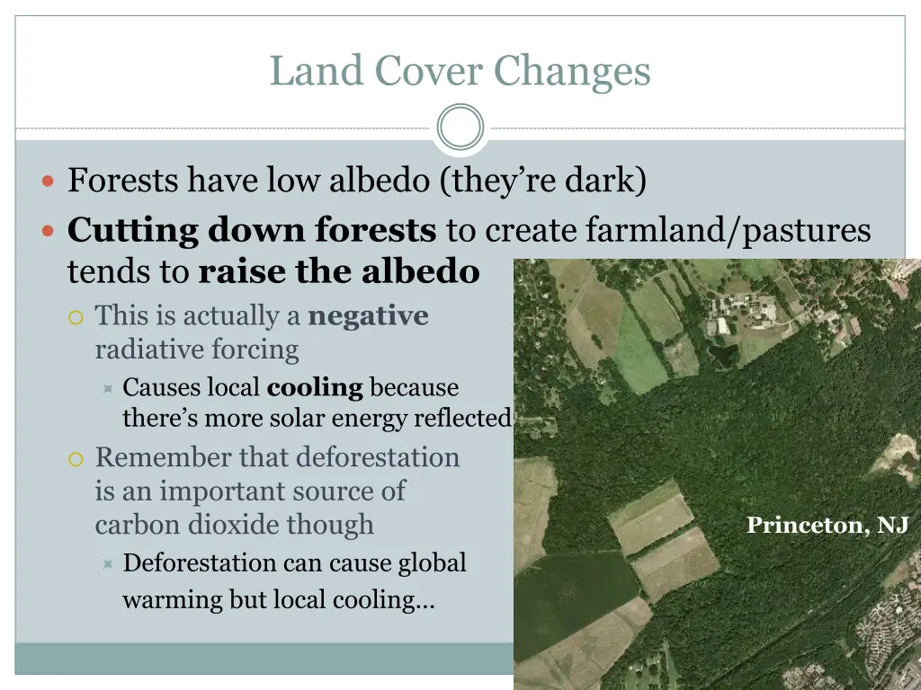 land cover changes