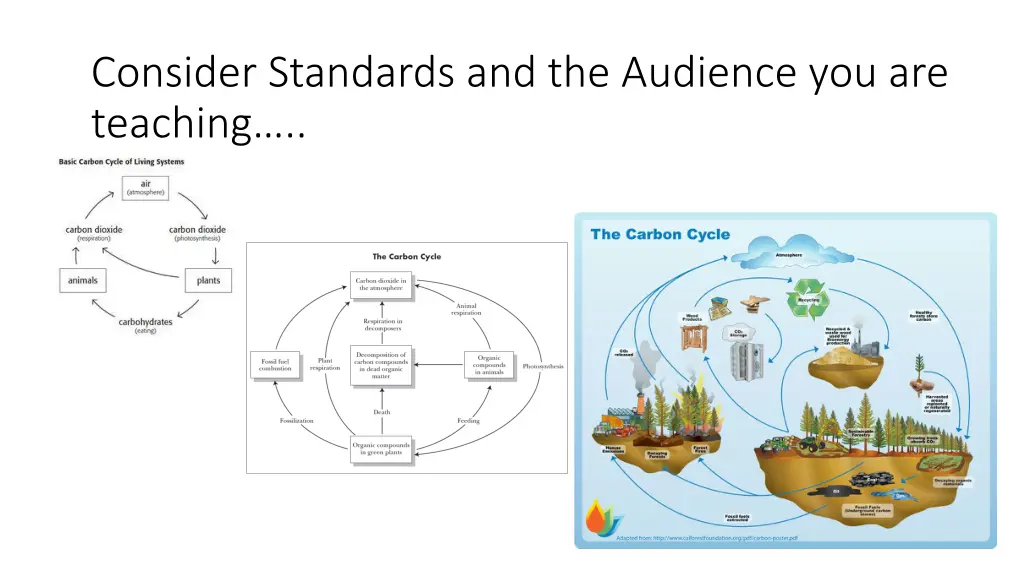 consider standards and the audience