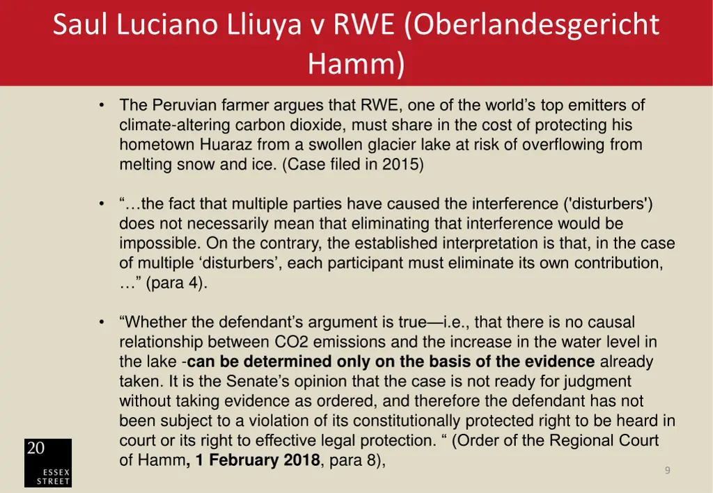 saul luciano lliuya v rwe oberlandesgericht hamm