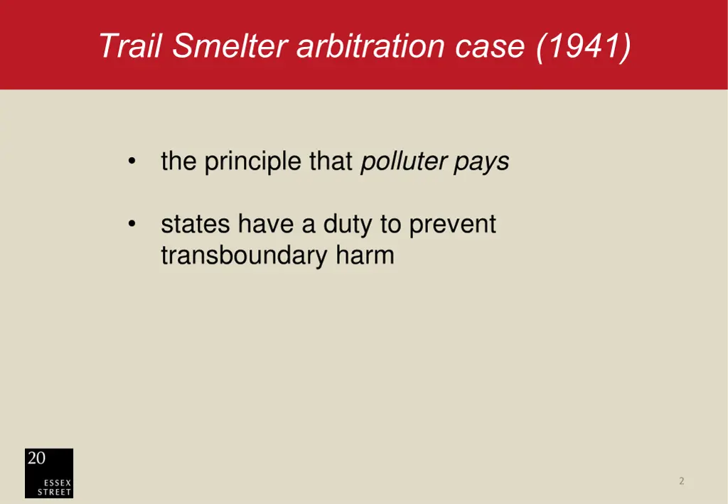 trail smelter arbitration case 1941