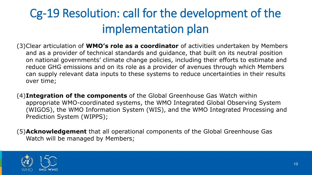 cg cg 19 resolution call for the development 1