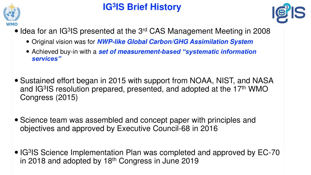 ig 3 is brief history