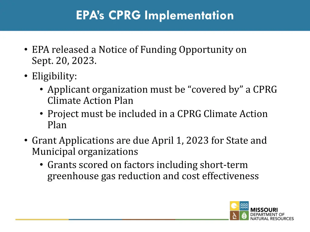 epa s cprg implementation