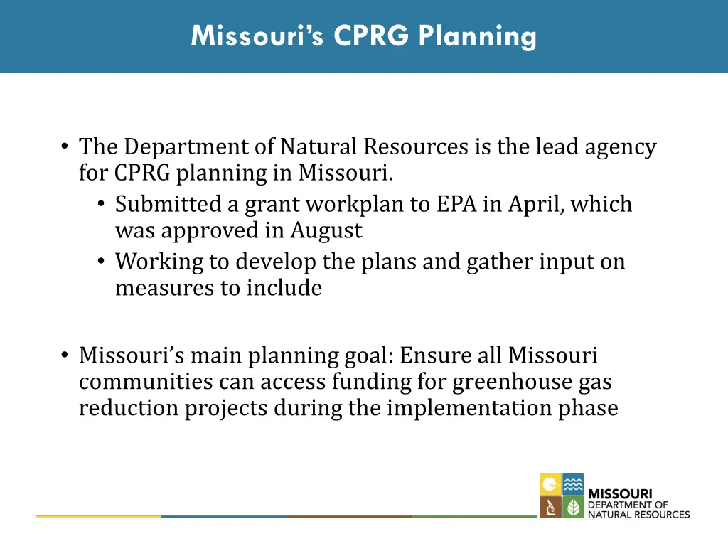 missouri s cprg planning