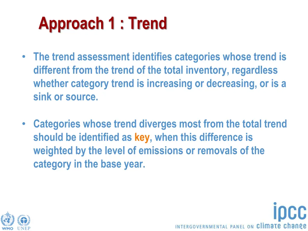 approach 1 trend